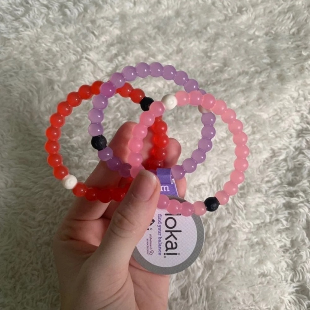 Authentic Lokai Bracelets, Pink, Purple, Red